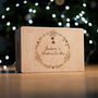 Personalised Christmas Eve Box With Wreath Design, thumbnail 1 of 5
