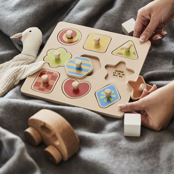 Personalised Wooden Baby Puzzle By Sophia Victoria Joy ...
