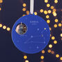 Personalised Star Sign Zodiac Christmas Tree Ornament, thumbnail 1 of 5