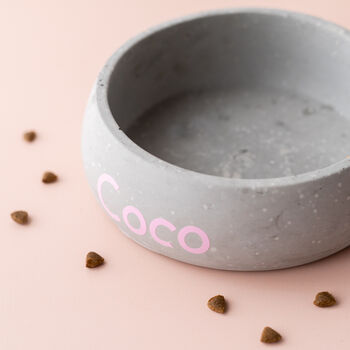 Concrete Personalised Pet Bowl, 6 of 8