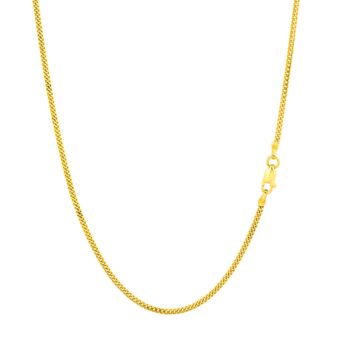 Gold Plated 925 Sterling Silver Miami Cuban Chain 2mm, 6 of 12