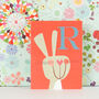 Mini R For Rabbit Card, thumbnail 2 of 5