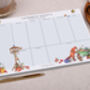 Garden Fox Personalised Weekly Planner Desk Pad, thumbnail 3 of 4