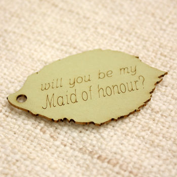 'Be My Maid Of Honour' Leaf, 3 of 4
