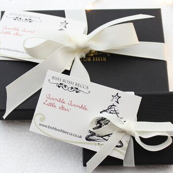 Pearl Necklace And Earrings With Rose Gold Plated Star, 4 of 7