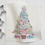 'Oh Christmas Tree Linen Napkins, thumbnail 2 of 5