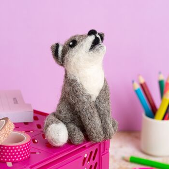 Wolf Cub Needle Felting Kit, 2 of 4