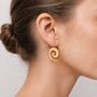 Spiral Swirl Statement Earrings, thumbnail 2 of 5
