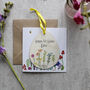 First Easter Floral Hanging Decoration And Card, thumbnail 5 of 6