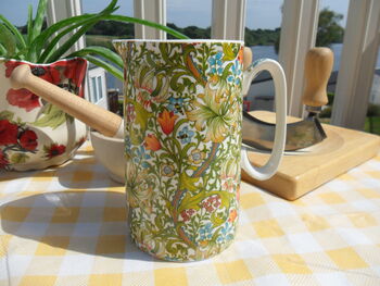 Medium China Jug In Golden Lily Design, 3 of 9