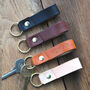Personalised Leather Key Fob / Key Ring, thumbnail 1 of 9