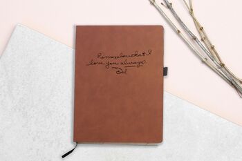 Personalised Handwritten Message Notebook, 3 of 5