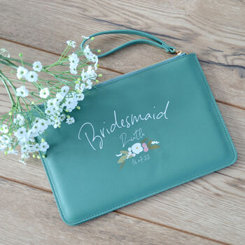Personalised Bridesmaid Gift Clutch Bag, 2 of 4
