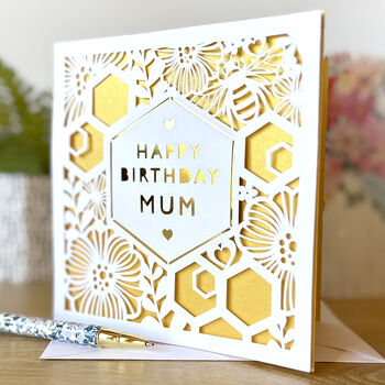 Personalised Bee Hive Birthday Card, 2 of 3