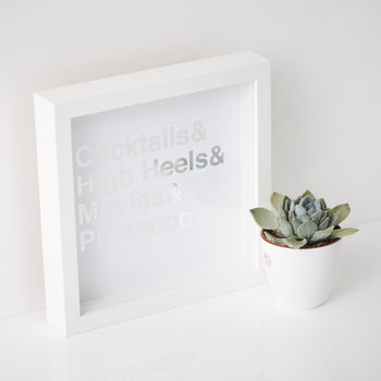 Framed Personalised Favourite Things Print, 3 of 6