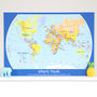 Personalised Child's World Map, thumbnail 1 of 9
