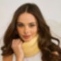 Yellow Chiffon 100% Cashmere Multi Ways Button Poncho Shawl Gift Boxed, thumbnail 3 of 10