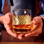 Two Luxury Gold Leaf Whisky Glasses, thumbnail 3 of 9