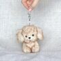 Adorable Plush Animal Keyring – Cat And Dog Bag Charms, thumbnail 4 of 9