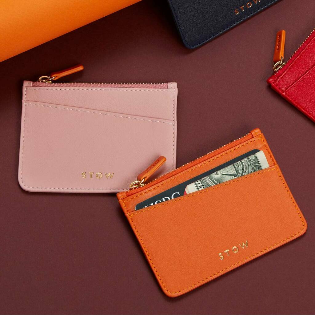 Luxury Leather Coin And Card Purse By Stow