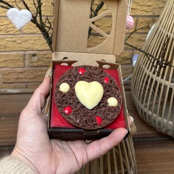 Set Of Two Love Mini Chocolate Pizzas, 3 of 3