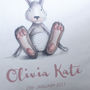 Personalised New Baby Bunny Cushion, thumbnail 7 of 9
