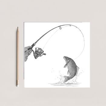Swiming – Hand Drawn Greeting Card Illustration, 6 of 6