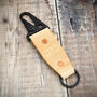 Personalised Handcrafted Natural Leather Key Ring, thumbnail 3 of 4