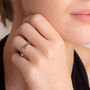 Screw Accent Sterling Silver Rings, thumbnail 3 of 8