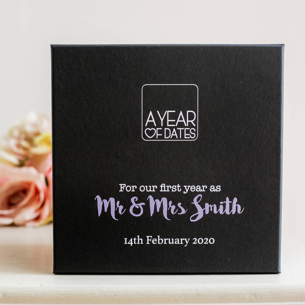 Our First Year: Wedding Date And Guest Box, 1 of 6