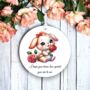 Personalised Cute Rose Animal Bunny Rabbit Decoration, thumbnail 1 of 2