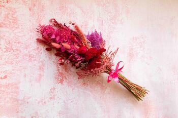 Red And Pink Dried Flowers For Valentines, 4 of 6
