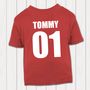 Personalised Wales Rugby Supporters Baby T Shirts, thumbnail 3 of 3
