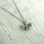 Sterling Silver Small Bee Necklace, thumbnail 4 of 5