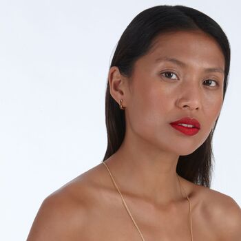 Petal Hoops Small In Gold Vermeil, 4 of 4