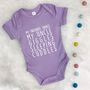 'My Favourite Things' Personalised Babygrow, thumbnail 1 of 8