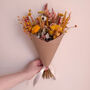 Orange And Yellow Dried Flower Bouquet, thumbnail 5 of 7