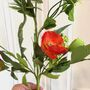 Artificial Stem Of Poppies And Leaves, thumbnail 2 of 4