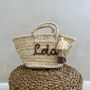 Personalised Mini Straw Basket Bags, thumbnail 1 of 8