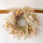 Dried Flower Wreath With Strawberry Thistles, thumbnail 2 of 5