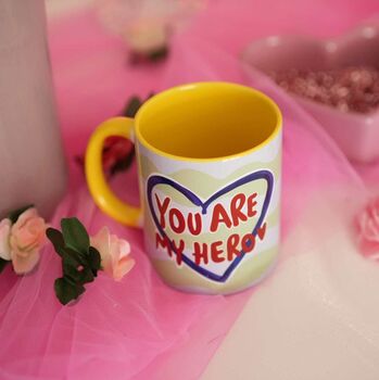 You Are My Hero Valentine Mug – Heartfelt Romantic Gift, 4 of 8