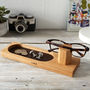 Personalised Glasses Stand With Bits And Bobs Tray, thumbnail 2 of 7