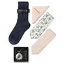 Mens Luxury Champagne And Ivory Tie Gift Box Set, thumbnail 2 of 4