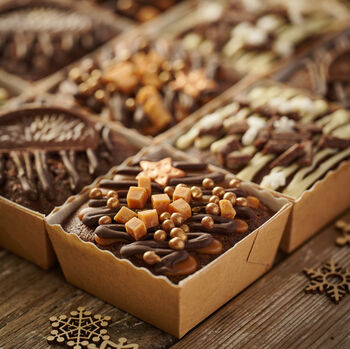 Deluxe Festive Chocolate Truffle Cakes Gifting Box, 2 of 4