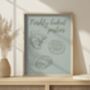 Pastries Art Print, Kitchen And Dining Room Print, thumbnail 4 of 4