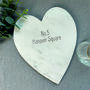 Personalised Home Address Heart Marble Platter, thumbnail 1 of 2
