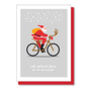 Funny Bike Lovers Christmas Card, Santa On A Bike, thumbnail 4 of 7