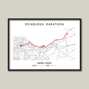 Personalised Edinburgh Marathon Gift Print, 2 of 4