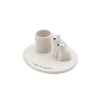 Winter Wishes 'Let It Snow' Candlestick Holder, 2 of 4