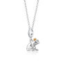 Sterling Silver Frog Charm Necklace, thumbnail 2 of 5